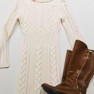 Eva Mendes New York & Company White Sweater Dress.